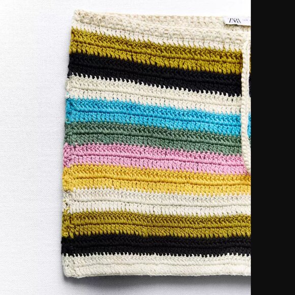 Zara Multicolor Striped Knit Shorts - Picture 4 of 7